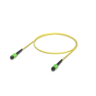 OS2 MPO-12 APC Fiber Patch Cable 1M